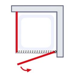 Schulte ExpressPlus Drehtür Seitenwand Mit Duschwanne AlexaStyle2.0 80 X 80 -Home Bathroom 060991064418 2053 064418 6