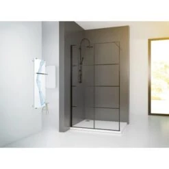 Baliv Duschabtrennung Walk-In DUK-120.131 120 Cm X 195 Cm Schwarz -Home Bathroom 111048 AB01 190221 L RET01