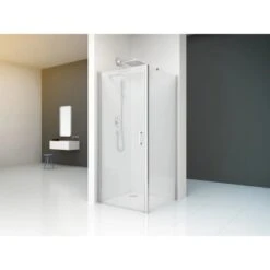 Baliv Seitenwand Für Duschkabine DUK-80.60W 80 Cm X 195 Cm Chrom -Home Bathroom 111062 AB01 190221 L RET01