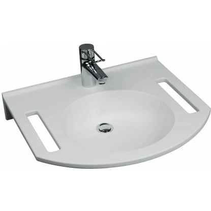 Geberit Waschbecken Publica 60 Cm Weiß Mit Ausschnitten 4 Geberit Waschbecken Publica 60 Cm Weiß Mit Ausschnitten – Bild 2