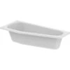 Ideal Standard Raumspar-Badewanne Hotline 1600 Mm X 700 Mm Asymetr. Links Weiß -Home Bathroom 188992 3049 1