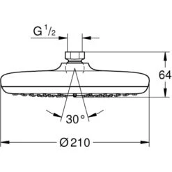 Grohe QuickFix Kopfbrause Vitalio Start 210 -Home Bathroom 210 kopfbrause mazeichnung