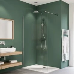 Breuer Walk-In Duschwand Entra Chrom Klarglas 100 Cm