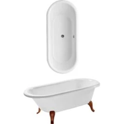 Villeroy & Boch Boch Badewanne Hommage 177,1 Cm X 77, 1 Cm Freistehend Weiß Alpin
