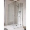 Eckeinstieg Halbtür S500 Plus Echtglas Rechts 100 Cm X 200 Cm Silber Poliert -Home Bathroom 237723 4123 01