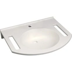 Geberit Waschbecken Publica 60 Cm Weiß Mit Ausschnitten