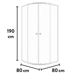 Baliv Duschkabine DUK-80.20R 80 Cm X 80 Cm Chrom -Home Bathroom 250312107720 VM01 190221 L