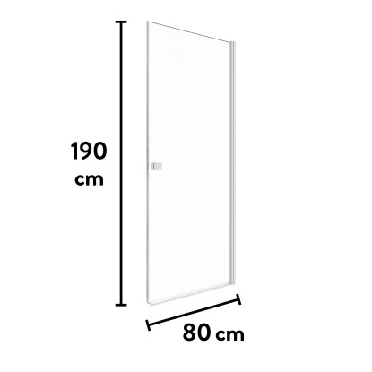 Baliv Dusch-Drehtür DUK-80.30T 80 Cm X 190 Cm Chrom 14 Baliv Dusch-Drehtür DUK-80.30T 80 Cm X 190 Cm Chrom – Bild 12