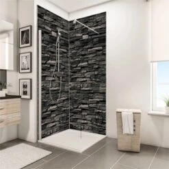 Schulte DecoDesign Duschrückwand Dekor Verbl. Anthrazit 255 X 100 Cm -Home Bathroom 32020 2053 4060991008764 7