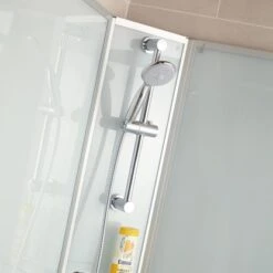 Schulte Komplettduschkabine Korfu II Alu-Natur Hellgrün 89x89x202 Cm -Home Bathroom 32020 2053 4060991009983 8 1