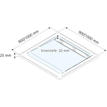 Schulte Duschwanne Mit Rinne Chromoptik Extraflach 100 X 100 Cm 4 Schulte Duschwanne Mit Rinne Chromoptik Extraflach 100 X 100 Cm – Bild 2
