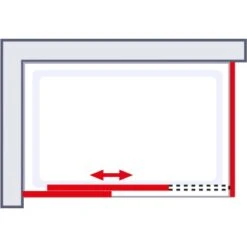 Schulte Master Class Gleittür Mit Seitenwand 120 Cm X 90 Cm Echtglas -Home Bathroom 32020 2053 4060991028960 6