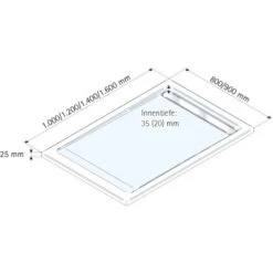 Schulte ExpressPlus Duschwanne Mit Rinne Chromoptik Extraflach 90 X 120 Cm -Home Bathroom 32020 2053 4060991037184 5