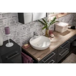 Fackelmann Aufsatzbecken Keramik Rund Ø 42 Cm -Home Bathroom 3254 83209 Keramikbecken 2