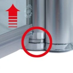 Schulte ExpressPlus Runddusche Garant Mit Duschwanne Alu Natur 200x90x90cm -Home Bathroom 3342 2053 HebSenk Profil 2 1