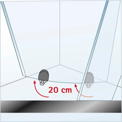 Schulte ExpressPlus Set Eckeinstieg Kristall/Trend Mit Duschwanne 185x80cm 9 Schulte ExpressPlus Set Eckeinstieg Kristall/Trend Mit Duschwanne 185x80cm – Bild 7
