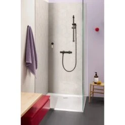Grohe QuickFix Brausestangenset Vitalio Start 100 Schwarz 2 Strahlarten -Home Bathroom 4005176782183 4520 AB 03