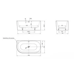 Ottofond Badewanne Mince Corner XS Links 155 Cm X 80 Cm Weiß 11 Ottofond Badewanne Mince Corner XS Links 155 Cm X 80 Cm Weiß -Home Bathroom 4005489137021 3209 S 04