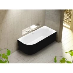 Ottofond Badewanne Mince Corner Links 180 Cm X 80 Cm Schwarz Weiß 8 Ottofond Badewanne Mince Corner Links 180 Cm X 80 Cm Schwarz Weiß -Home Bathroom 4005489137076 3209 AB 01