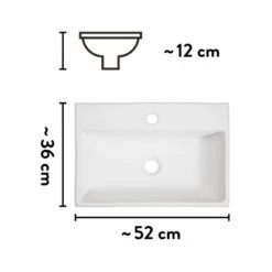 Baliv Aufsatzwaschbecken WBA-7020 Eckig 52 Mm X 36 Cm 25 Baliv Aufsatzwaschbecken WBA-7020 Eckig 52 Mm X 36 Cm -Home Bathroom 4007874000798 VM01 170621