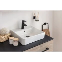 Fackelmann Aufsatzwaschbecken Vaida Keramik 40,5 Cm Weiß 9 Fackelmann Aufsatzwaschbecken Vaida Keramik 40,5 Cm Weiß -Home Bathroom 4008033796996 3254 02