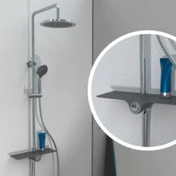 Schütte Überkopf-Brauseset Aquastar Umsteller Mittig Chrom-Anthrazit -Home Bathroom 4008431605012 2759 4