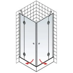 Schulte Eckeinstieg Youngline Chromoptik Depoli Light 192 Cm X 90 Cm X 90 Cm 16 Schulte Eckeinstieg Youngline Chromoptik Depoli Light 192 Cm X 90 Cm X 90 Cm -Home Bathroom 4037563122548 5