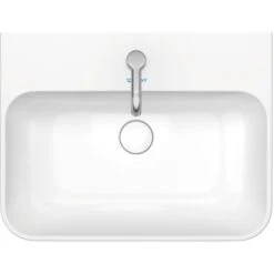 Duravit Aufsatzbecken Happy D.2 Plus Weiß Hochglanz 19,5 Cm X 60 Cm X 46 Cm -Home Bathroom 4053424896939 2438 S 04