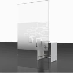 Schulte Wannenaufsatz Schwenkbar Echtglas Chrom Dekor Softcube 140 Cm X 80 Cm -Home Bathroom 4060991005145 2053 4