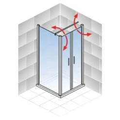 Schulte Alexa Style 2.0 Pendeltür Inklusive Seitenwand 80 X 80 X 192 Cm -Home Bathroom 4060991018695 5