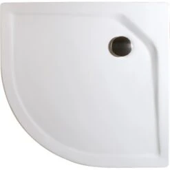 Schulte ExpressPlus Duschwanne Rund Extraflach Alpinweiß 80 X 80 Cm