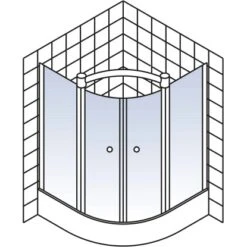 Schulte ExpressPlus Runddusche Garant 4-tlg. Alu-Natur Radius 55cm 11 Schulte ExpressPlus Runddusche Garant 4-tlg. Alu-Natur Radius 55cm -Home Bathroom 4060991038679 2053 5