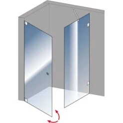 Schulte Drehtür Davita Inkl. Seitenwand Mit Stabgriff Echtglas Chrom 13 Schulte Drehtür Davita Inkl. Seitenwand Mit Stabgriff Echtglas Chrom -Home Bathroom 4060991044861 2053 5