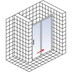 Schulte Schiebetür In Nische Kristall Trend 2-teilig BxH 140 X 200 Cm 12 Schulte Schiebetür In Nische Kristall Trend 2-teilig BxH 140 X 200 Cm -Home Bathroom 4060991044977 2053 5