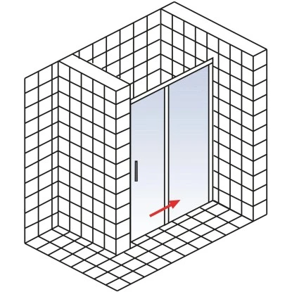Schulte Schiebetür In Nische Kristall Trend 2-teilig BxH 140 X 200 Cm 7 Schulte Schiebetür In Nische Kristall Trend 2-teilig BxH 140 X 200 Cm – Bild 5