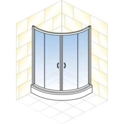 Schulte ExpressPlus Runddusche Sunny Sicherheitsglas Alpinweiß 190x90x90cm -Home Bathroom 4060991051098 2053 5