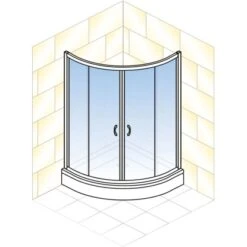 Schulte ExpressPlus Runddusche Sunny Sicherheitsglas Chromoptik 190x90x90cm -Home Bathroom 4060991051197 2053 5