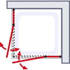 Schulte Eckeinstieg 4-tlg. Alexa Style 2.0 Alu-Natur Depoli Light 90x90x192 Cm 11 Schulte Eckeinstieg 4-tlg. Alexa Style 2.0 Alu-Natur Depoli Light 90x90x192 Cm -Home Bathroom 4060991051203 2053 6