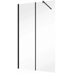 Schulte Alexa Style 2.0 Duschwand Walk In Loft 2-teilig BlackStyle 120 X 200cm -Home Bathroom 4060991056758 2053 2