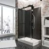 Schulte ExpressPlus Wellnesskabine Korsika Mit Schiebetür Schwarz 220x120x80cm -Home Bathroom 4060991057229 2053 1