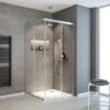 Schulte Eckeinstieg 4-teilig Sunny 80 Cm - 90 Cm X 180 Cm Silber -Home Bathroom 4060991057809 2053 1