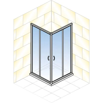 Schulte Eckeinstieg 4-teilig Sunny 80 Cm - 90 Cm X 180 Cm Silber 5 Schulte Eckeinstieg 4-teilig Sunny 80 Cm - 90 Cm X 180 Cm Silber – Bild 3