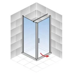 Schulte Sunny Drehtür Mit Seitenwand 80 X 90 X 180 Cm Weiß -Home Bathroom 4060991064098 5