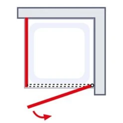 Schulte Sunny Drehtür Mit Seitenwand 80 X 90 X 180 Cm Weiß -Home Bathroom 4060991064098 6