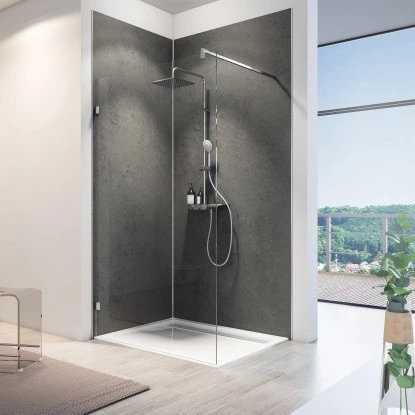 Schulte ExpressPlus DecoDesign Duschrückwand Softtouch Stein Anthrazit 255x100cm 4 Schulte ExpressPlus DecoDesign Duschrückwand Softtouch Stein Anthrazit 255x100cm – Bild 2