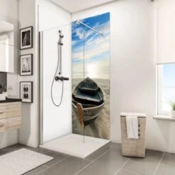 Schulte ExpressPlus DecoDesign Duschrückwand Foto Ruderboot Am Strand 210x90cm 7 Schulte ExpressPlus DecoDesign Duschrückwand Foto Ruderboot Am Strand 210x90cm -Home Bathroom 4060991068164 Bild03