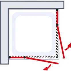 Schulte Eckeinstieg 4-tlg. Toura Pendelbar Schwarz 200 X 100 X 100 Cm Klar Hell 12 Schulte Eckeinstieg 4-tlg. Toura Pendelbar Schwarz 200 X 100 X 100 Cm Klar Hell -Home Bathroom 4060991070136 2053 5