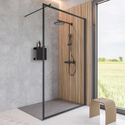 Schulte Walk In Frontteil Alexa Style 2.0 Dekor Frame Mattschwarz 200 X 100 Cm 3 Schulte Walk In Frontteil Alexa Style 2.0 Dekor Frame Mattschwarz 200 X 100 Cm