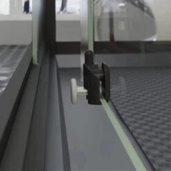 Schulte ExpressPlus Komplettdusche-Schiebetür Bali Mattschwarz 215 Cm X 115 Cm -Home Bathroom 4060991074998 2053 CU 07