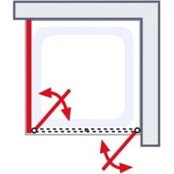 Schulte ExpressPlus Pendeltür Und Seitenwand Garant 2.0 Alu-Natur 200 Cm X 80 Cm -Home Bathroom 4060991076190 2053 AI 01